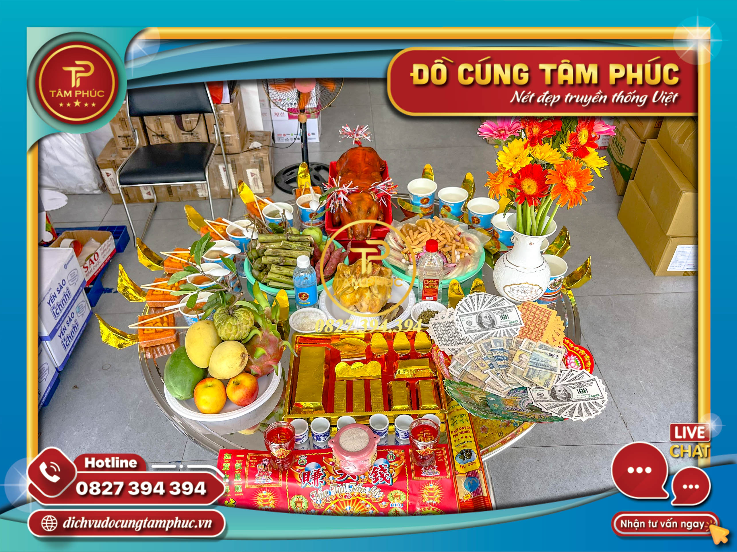 Mâm cúng Vong Linh Tháng 7 và 16 Hàng tháng trọn gói